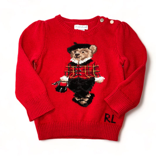 Ralph Lauren Red Bear Sweater