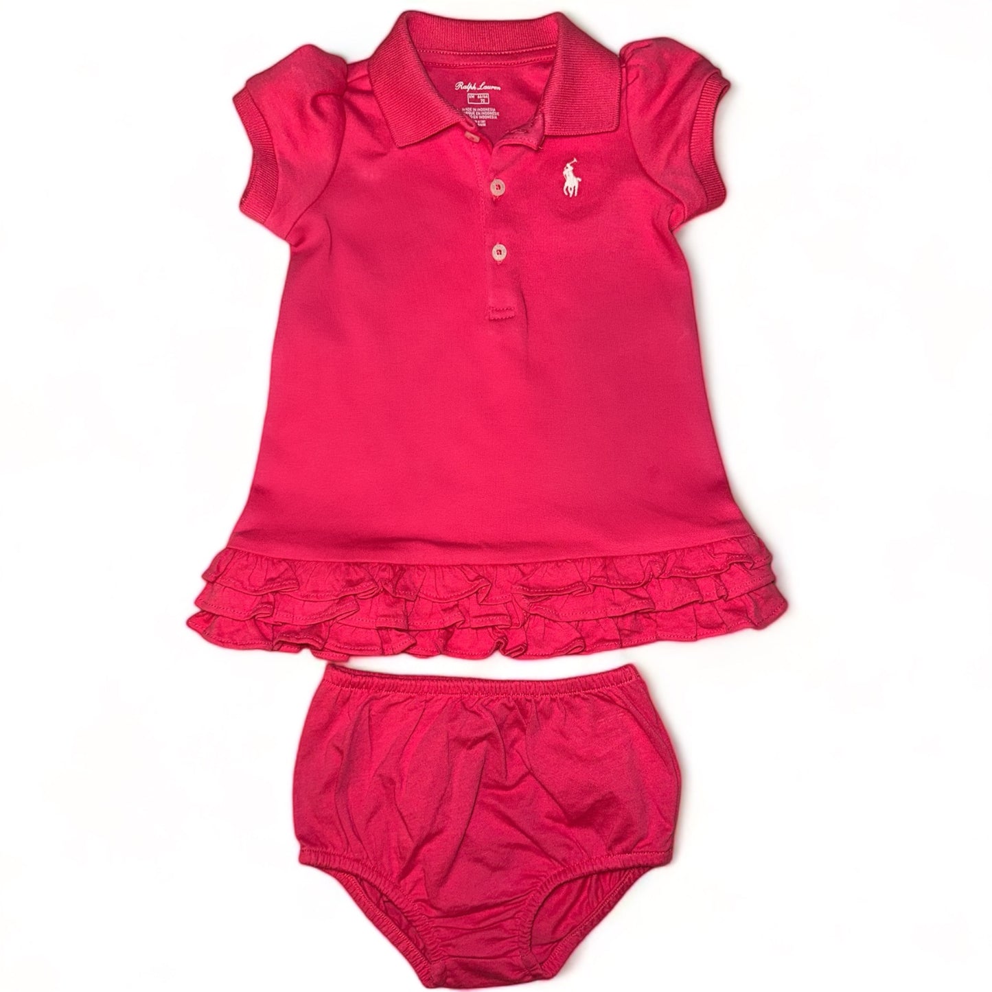 Ralph Lauren Pink Polo Dress & Bloomers