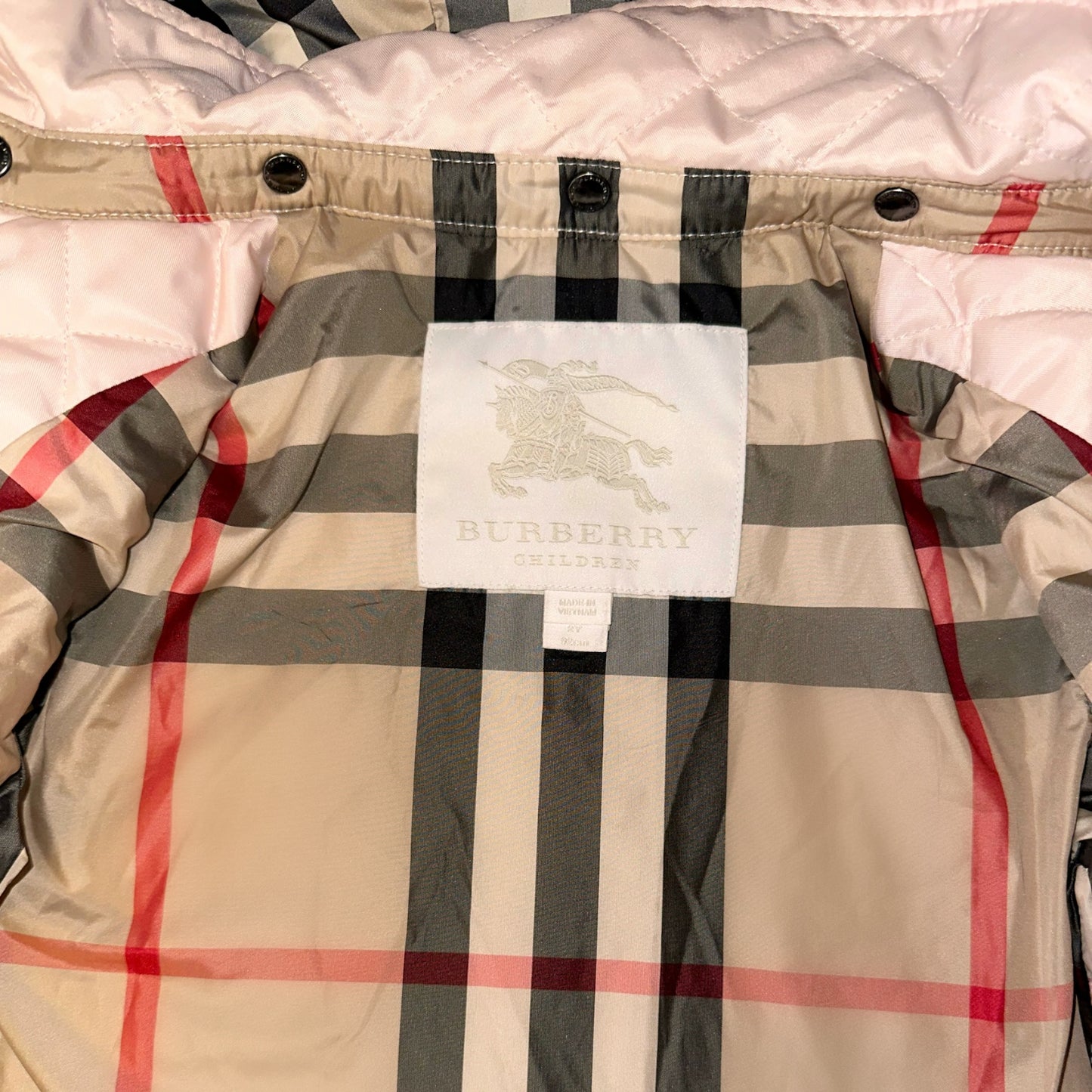 Burberry Pink Quilted Jacket