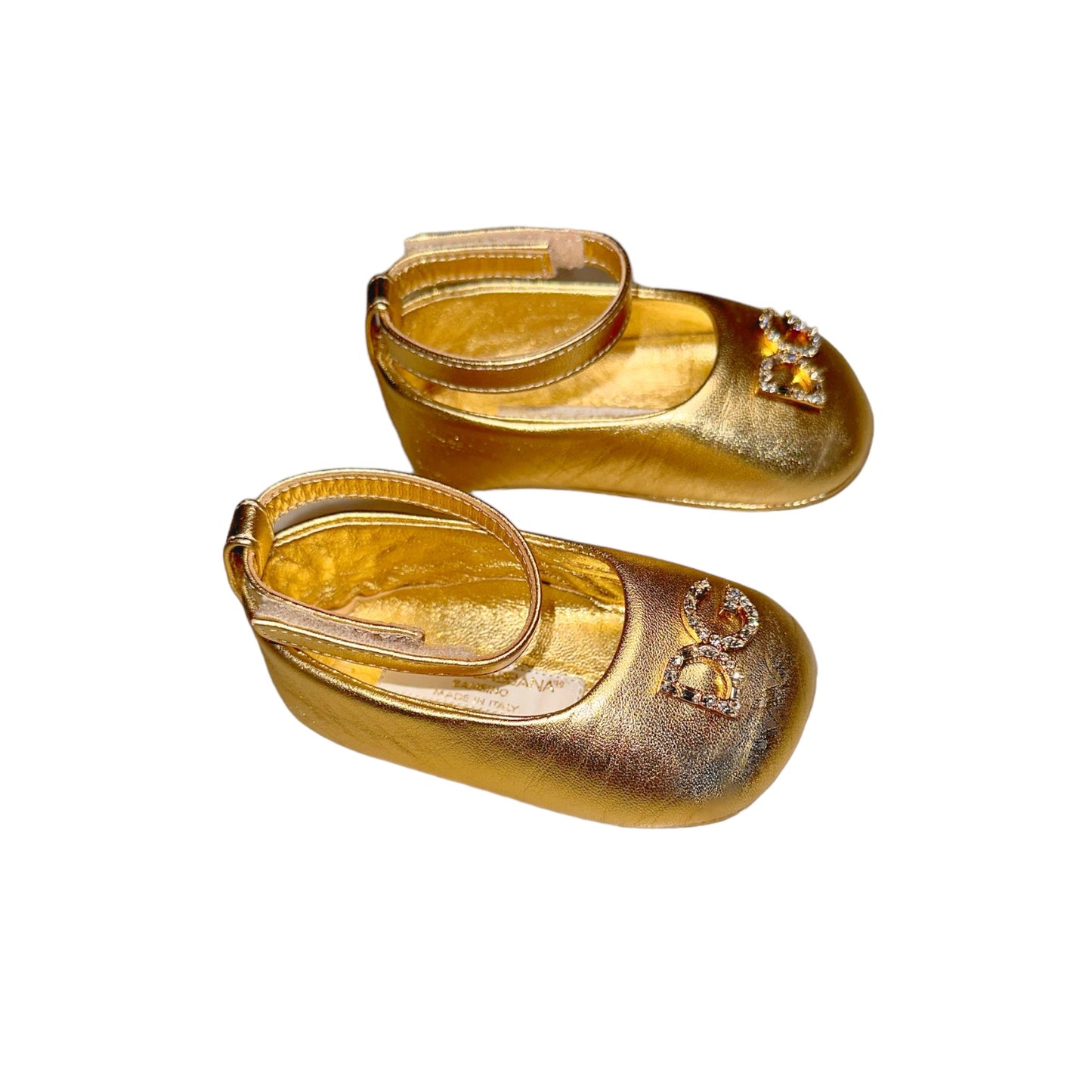 Dolce & Gabbana Gold Ballet Flats