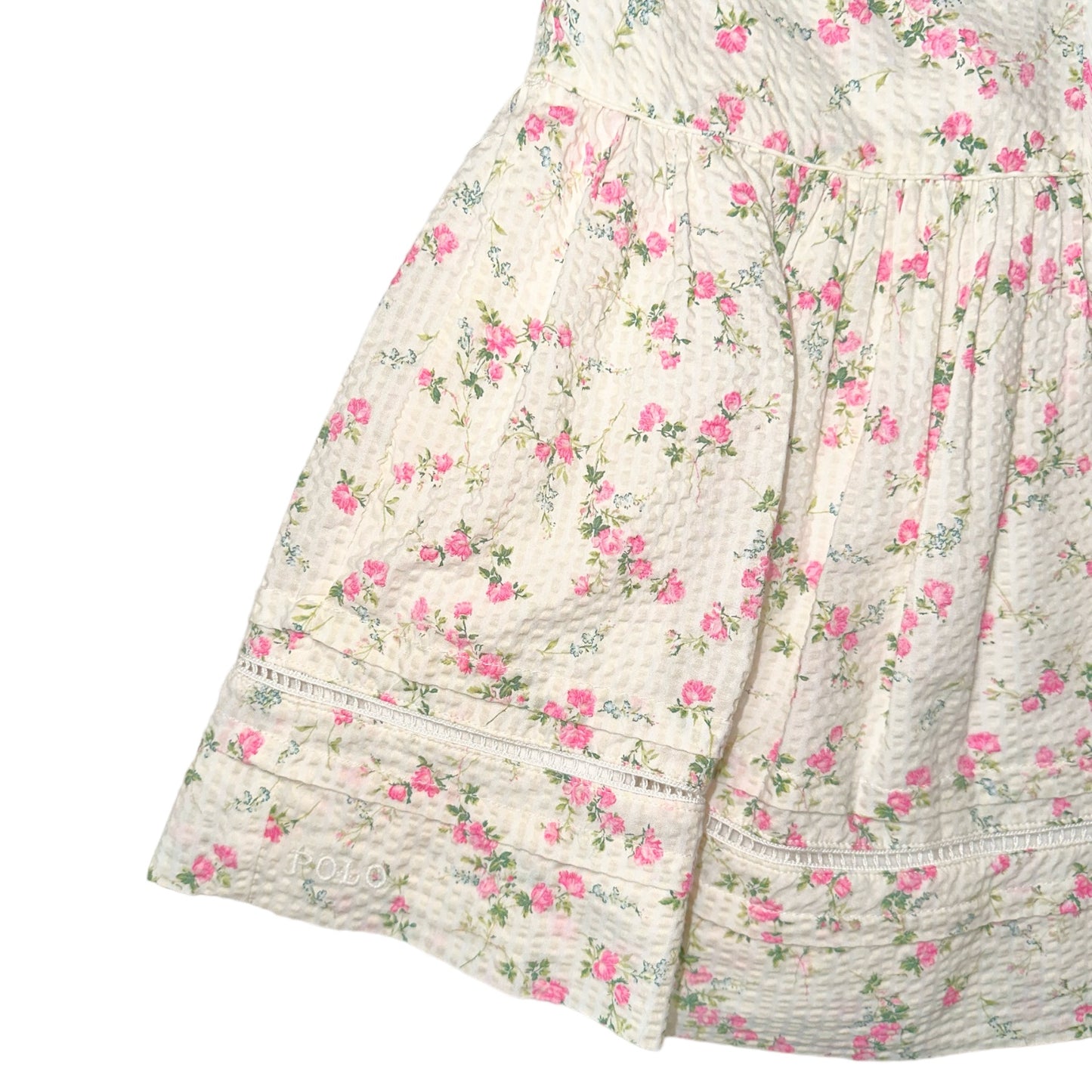 Ralph Lauren Ivory Floral Dress & Bloomer