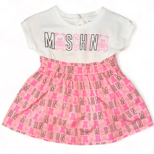 Moschino Pink Bear T-shirt Dress