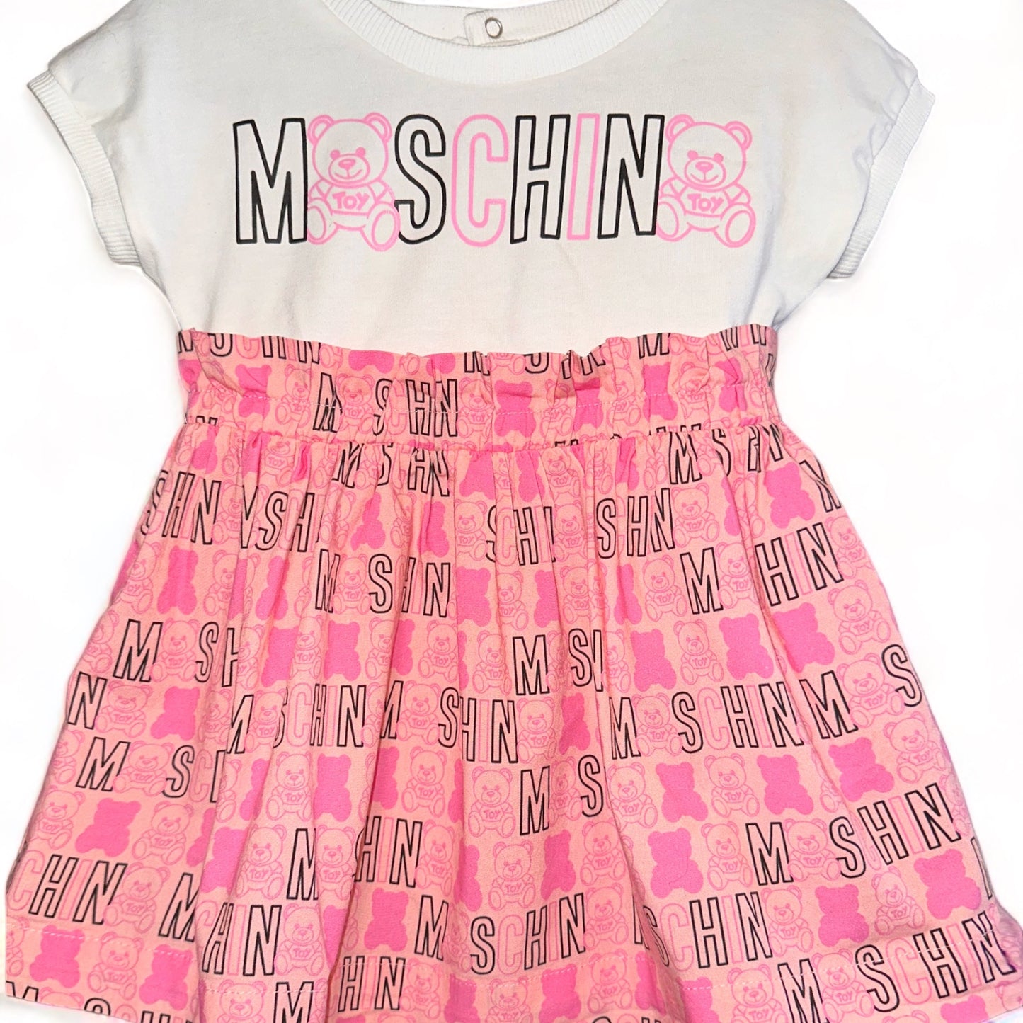 Moschino Pink Bear T-shirt Dress
