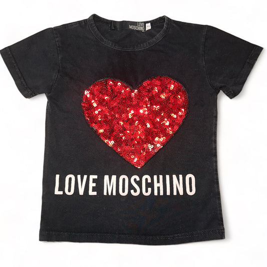 Moschino Sequin Heart T-Shirt