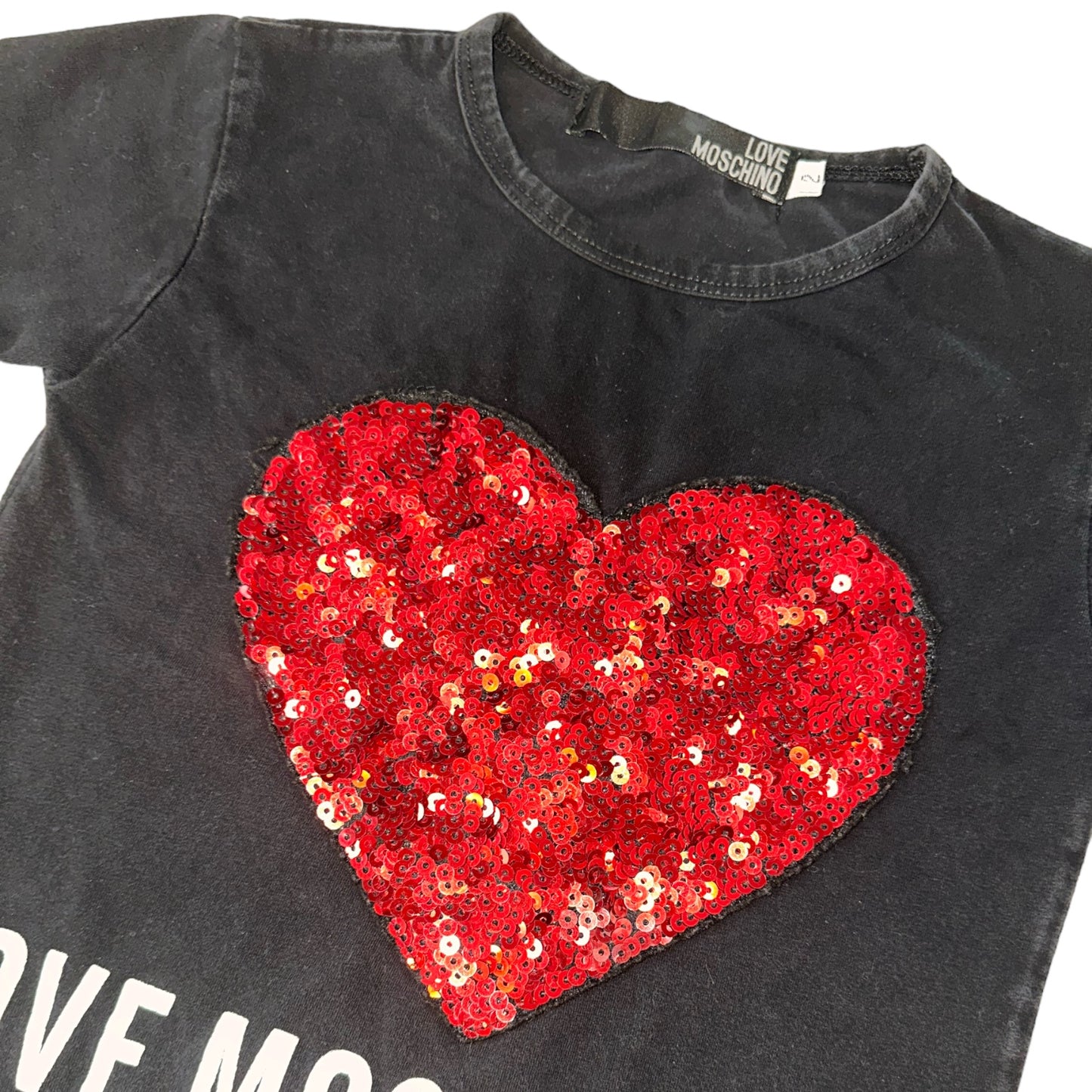 Moschino Sequin Heart T-Shirt