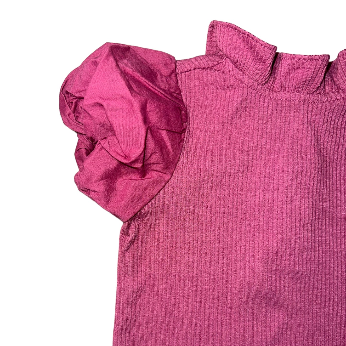 Janie & Jack Pink Puff Sleeves T-shirt