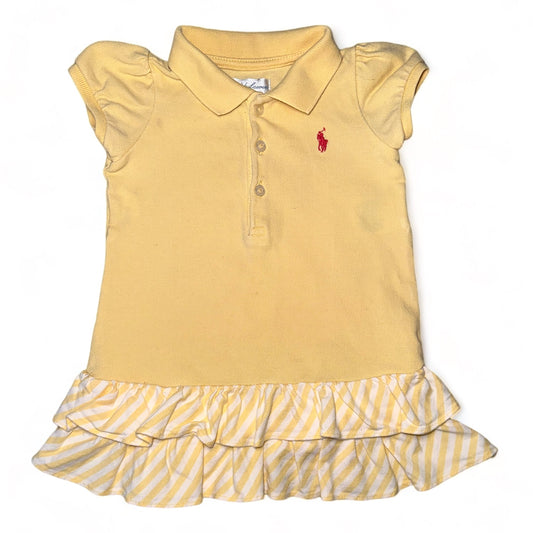 Ralph Lauren Yellow Polo Dress w/ Ruffles