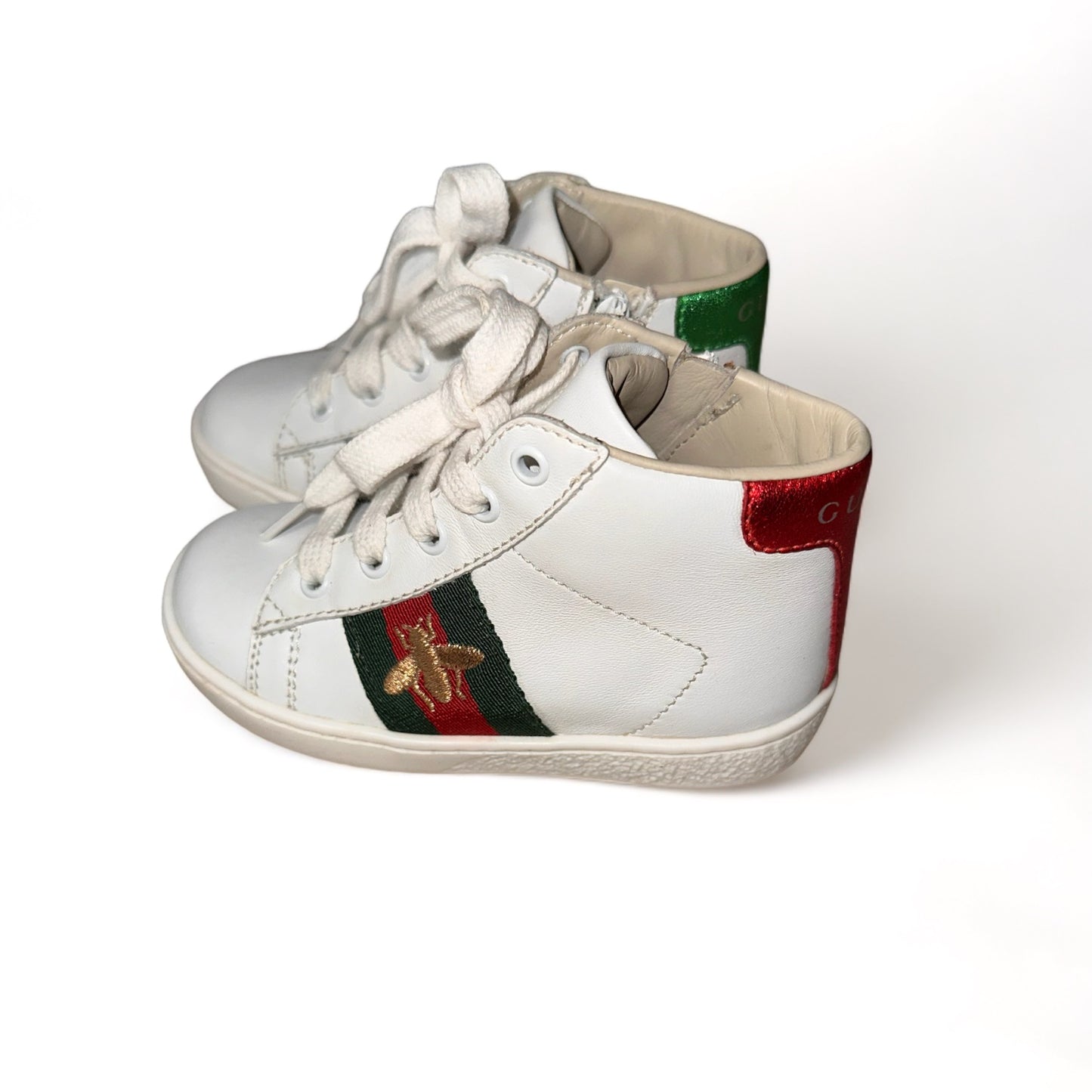 Gucci Signature Bee High Top Sneakers