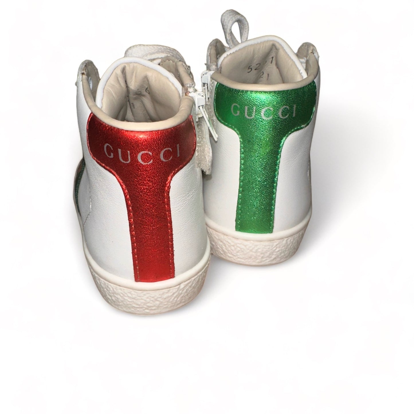 Gucci Signature Bee High Top Sneakers