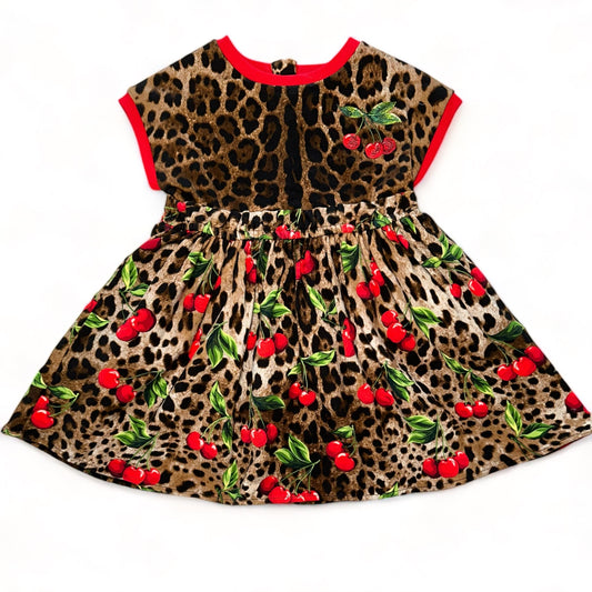 Dolce & Gabbana Leopard Cherry Dress & Bloomer
