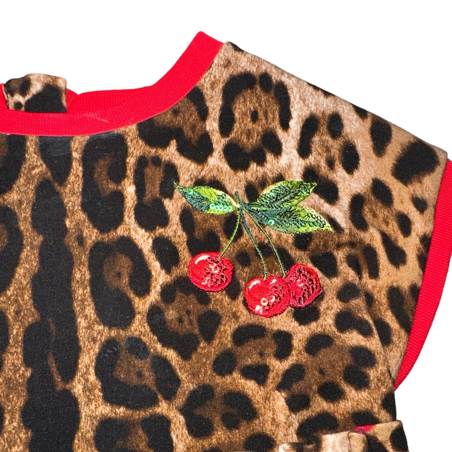 Dolce & Gabbana Leopard Cherry Dress & Bloomer