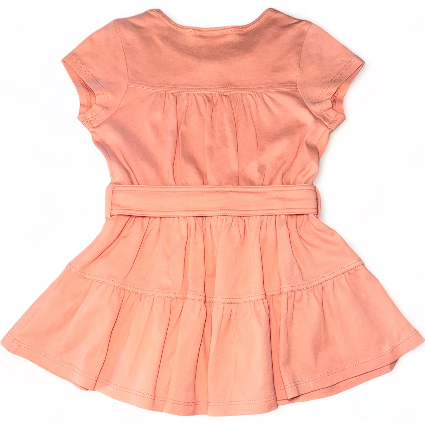 Chloe Cotton Pink Dress w/ Belt