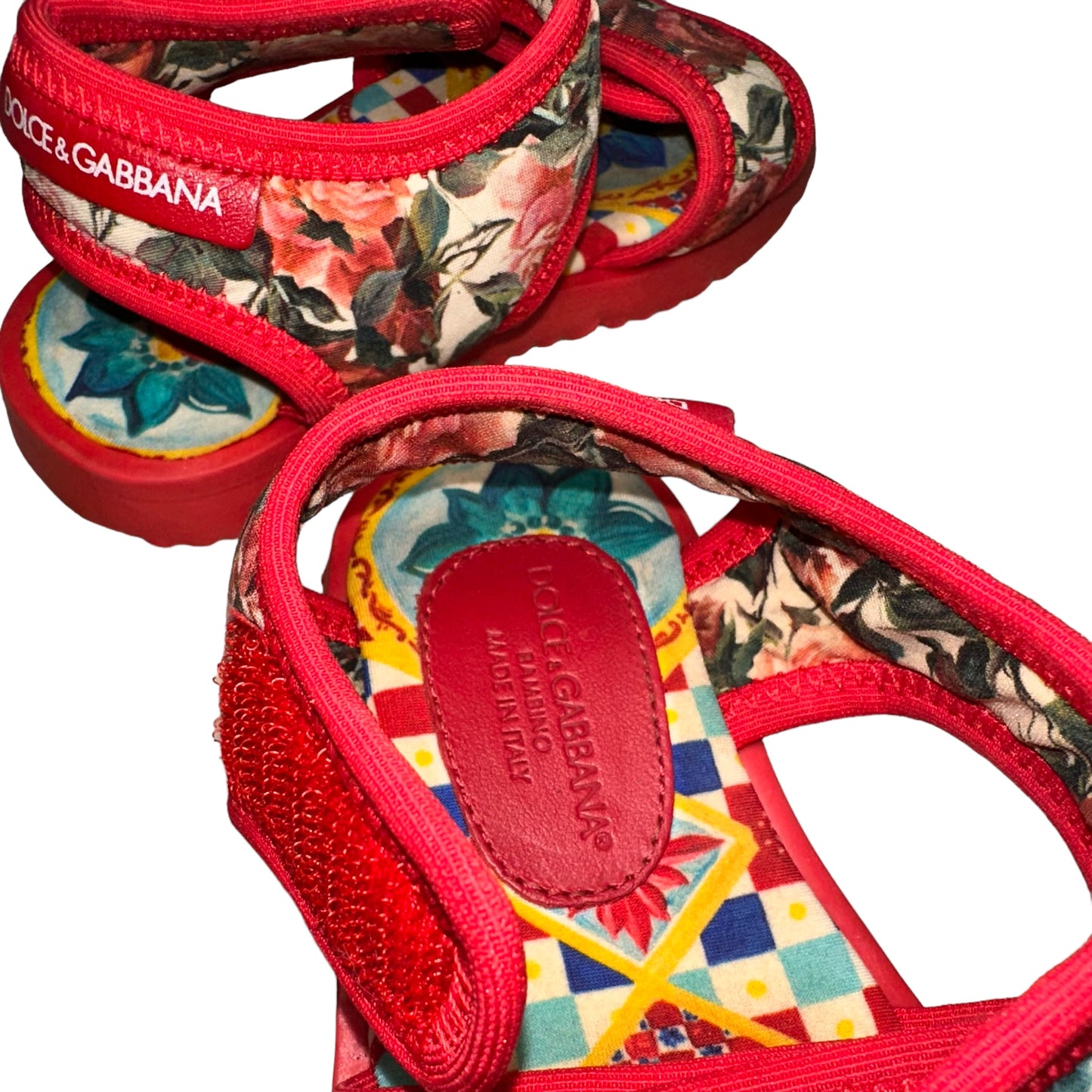 Dolce & Gabbana Multi-Pattern Velcro Sandals