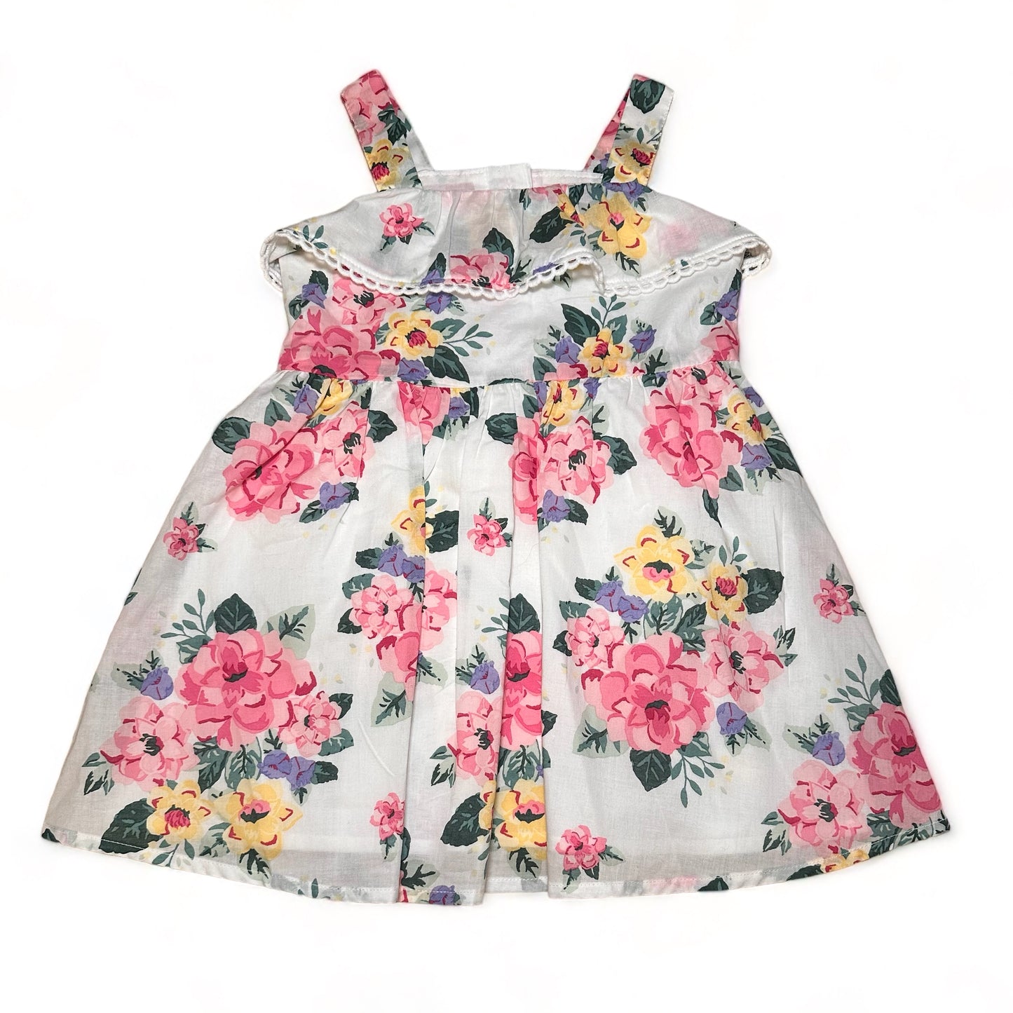 Janie & Jack Floral Linen Sundress & Bloomer