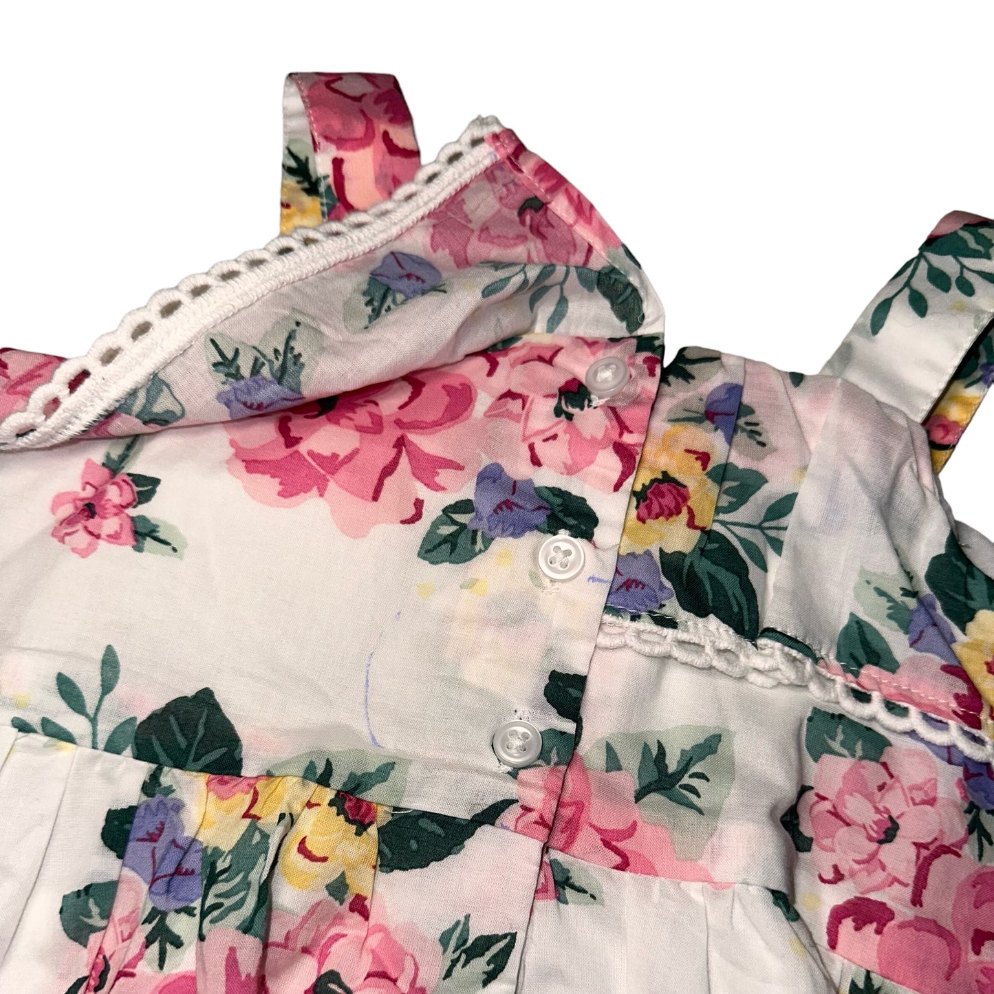 Janie & Jack Floral Linen Sundress & Bloomer