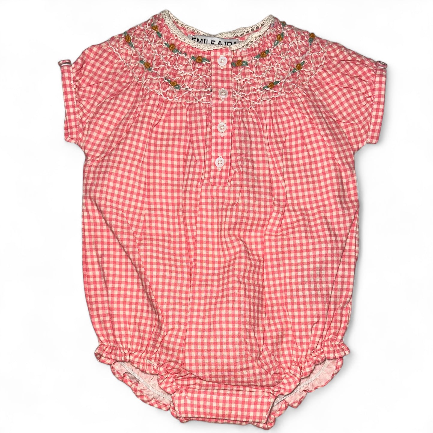 Emile & Ida Checkered bubble Romper