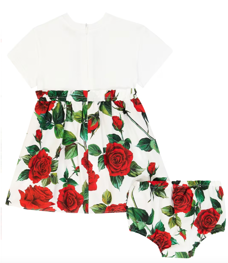Dolce & Gabbana Rose T-Shirt Dress