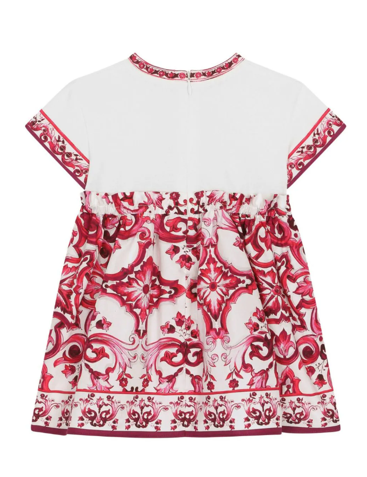 Dolce & Gabbana Majolica-print cotton dress